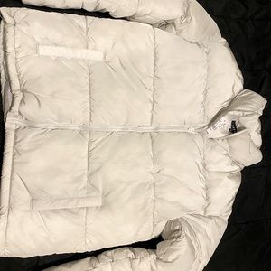 White puffer jacket